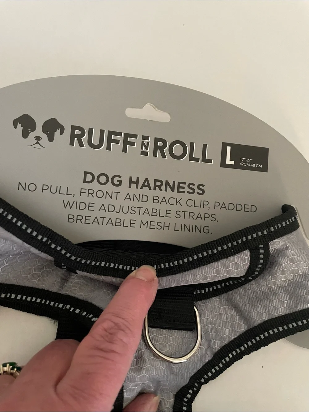 RuffNRoll Dog Harness, Size L